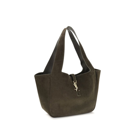 Saint Laurent Green Calf Leather Bos Taurus Shoulder Bag