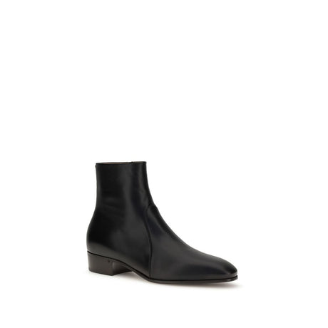 Valentino Garavani Black Goatskin Ankle Boots