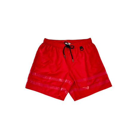 Iceberg Red Polyester Men's Swim Short - Hilstor