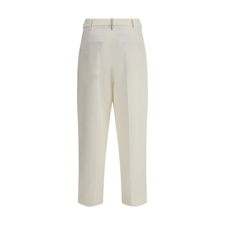 Brunello Cucinelli White Cotton Chino Pants