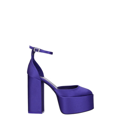 Paris Texas Purple Satin Platforms - Hilstor