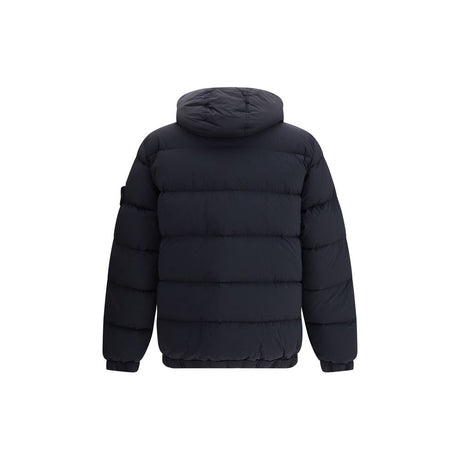 Stone Island Black Polyamide Coat