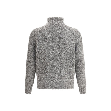 Brunello Cucinelli Gray Alpaca Vicugna Pacos Turtleneck