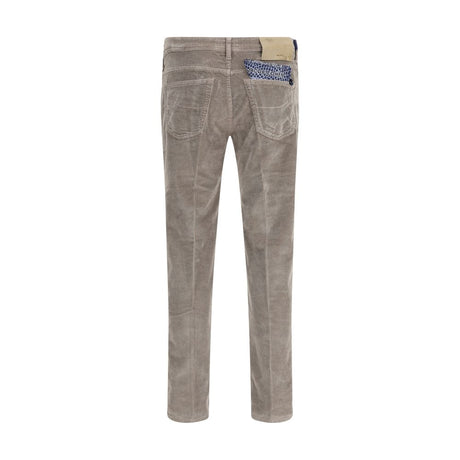 Jacob Cohen Gray Cotton Casual Pants