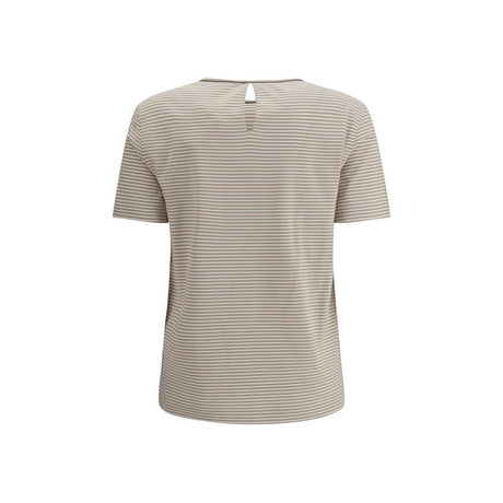 Brunello Cucinelli Beige Cotton T-Shirt