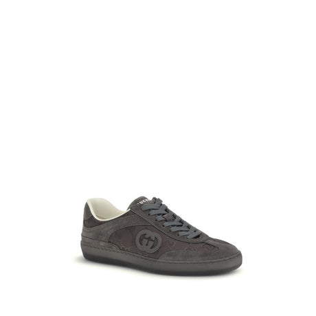 Gucci White Leather Low Top Sneakers