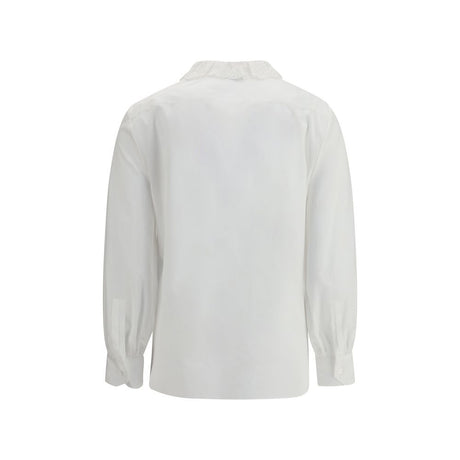 Saint Laurent White Cotton Dress Shirt