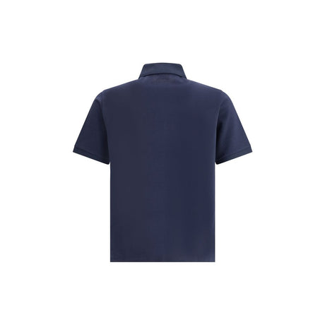 Saint Laurent Blue Cotton Polo Shirt