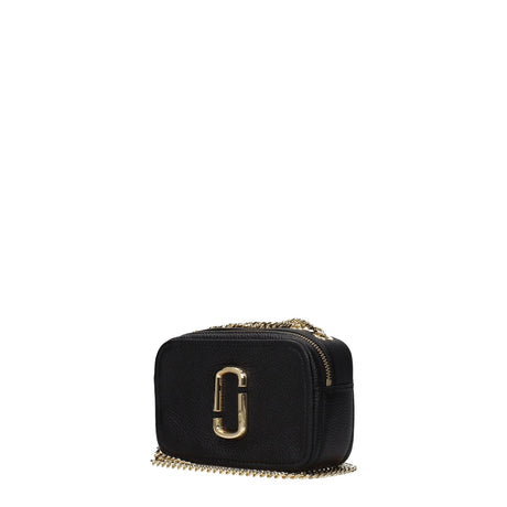 Marc Jacobs Black Leather Crossbody Bags - Hilstor