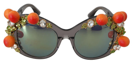 Dolce & Gabbana DG4283B Acetate Crystals Orange Appliques Sunglasses