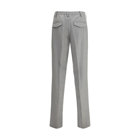 Lardini Gray Fleece Wool Chino Pants