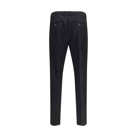 Cruna Black Fleece Wool Dress Pants