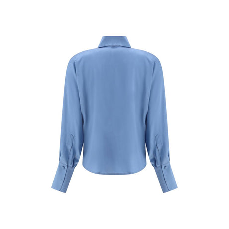 Crida Milano Light Blue Silk Shirt