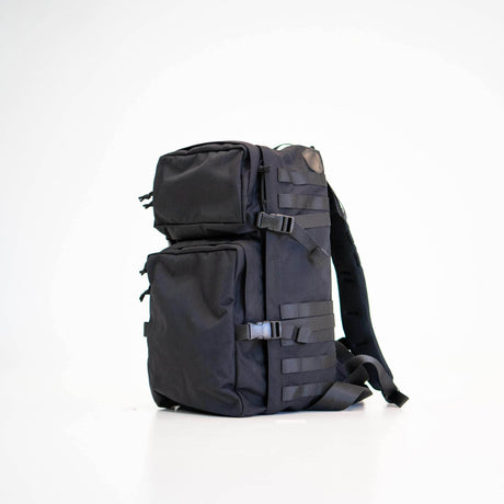 Backpack 039 – Black, 30L Military-Grade Cordura with Molle System, Made in Europe by Galvi-Linda - Hilstor