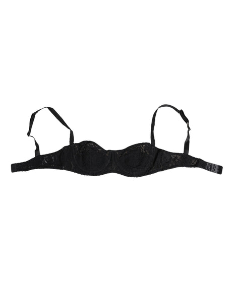 Dolce & Gabbana Black Lace Underwire Bra Lingerie Underwear