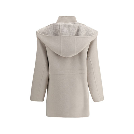 Fendi Cream Wool Coat