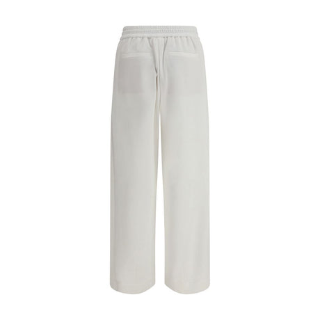 Brunello Cucinelli White Cotton Joggers (Workout Pants)