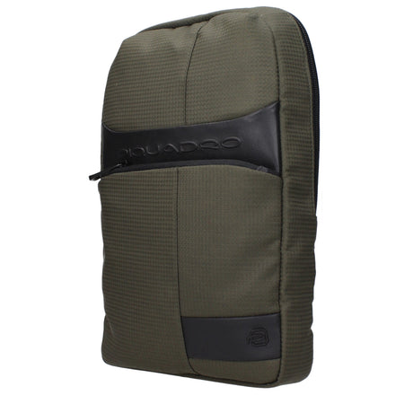 Piquadro Green Fabric Crossbody Bag