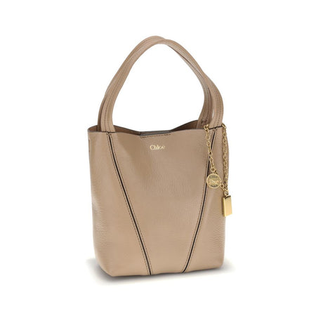 Chloé Beige Calf Leather Bos Taurus Shoulder Bag