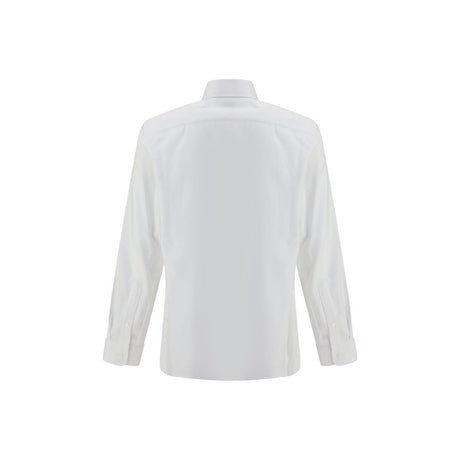 Brunello Cucinelli White Cotton Dress Shirt