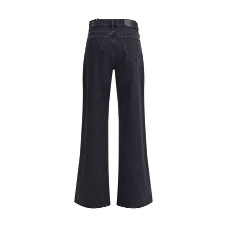 7FOR Black Cotton Jeans Denim