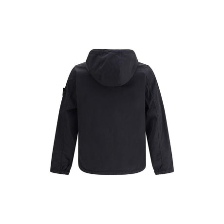 Stone Island Black Cotton Shell Jacket