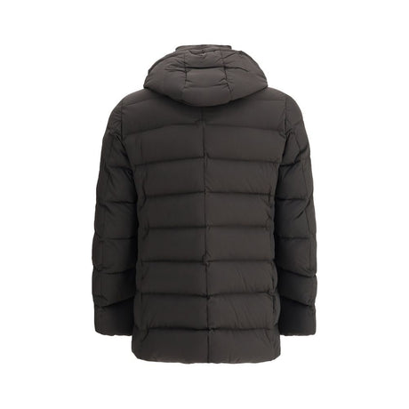 MooRER Black Polyamide Coat