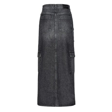 PINKO Black Cotton Skirt