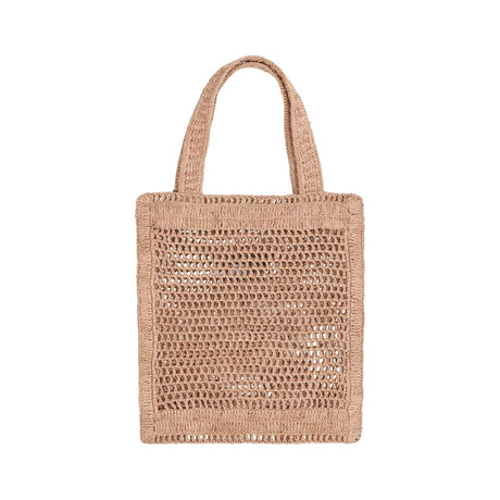 Chloé Brown Raffia Shoulder Bag