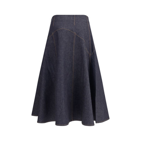 Jacquemus Denim midi Skirt