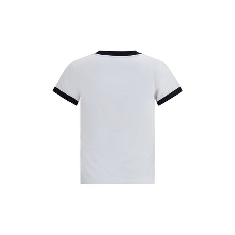 Ganni White Cotton T-Shirt
