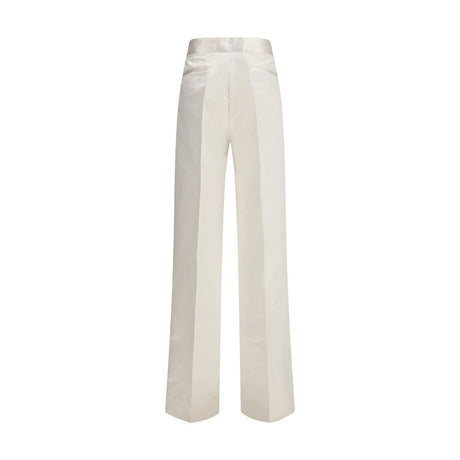 SA SU PHI Cream Silk Pants