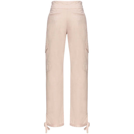 PINKO Pink Cotton Women Trouser With Cargo Pockets