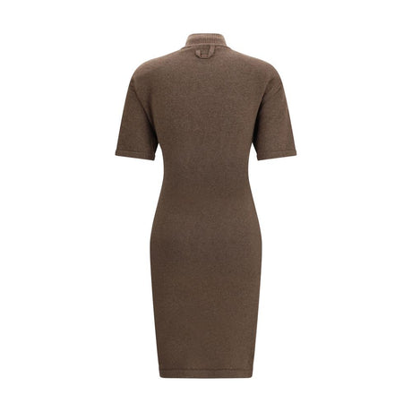 Jacquemus Brown Merino Wool Casual Dress