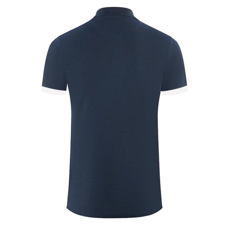 Aquascutum Blue Cotton Polo Shirt