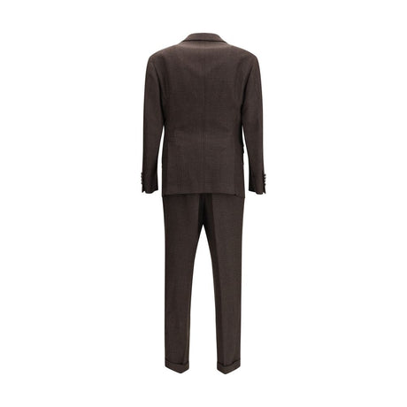 Brunello Cucinelli Brown Wool Two-Piece Suit