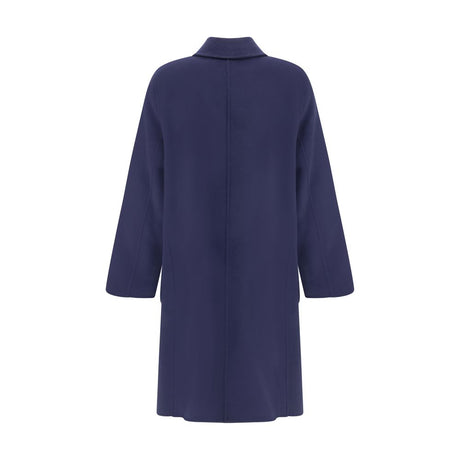 Tory Burch Blue Wool Coat