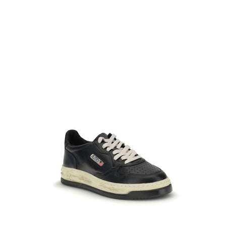 Autry Black Leather Low Top Sneakers