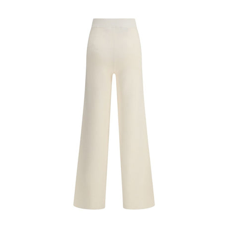 Max Mara Cream Viscose Casual Pants