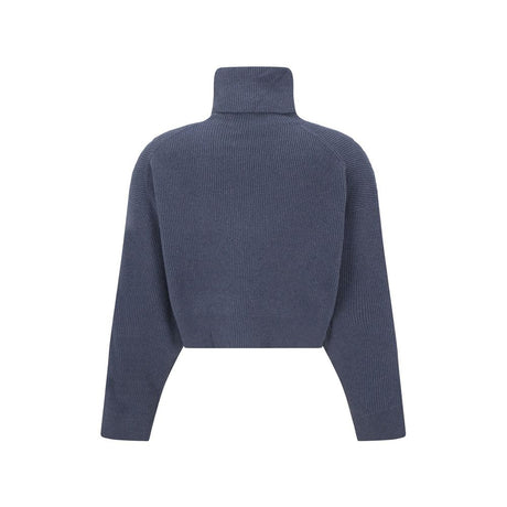 Brunello Cucinelli Blue Cashmere Turtleneck