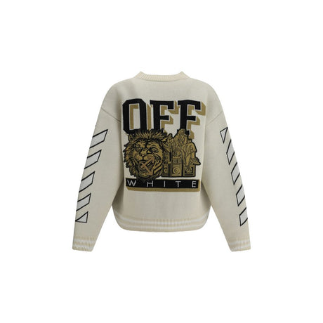 Off-White Cream Cotton Cardigan