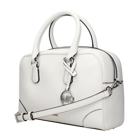 Michael Kors White Leather Handbag