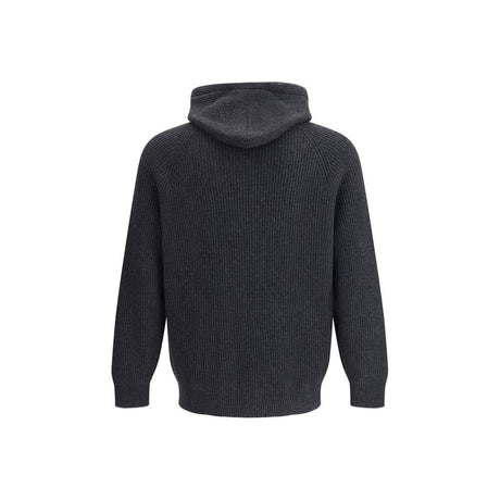 Brunello Cucinelli Black Cashmere Hoodie