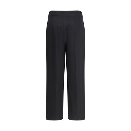 Max Mara Black Fleece Wool Casual Pants