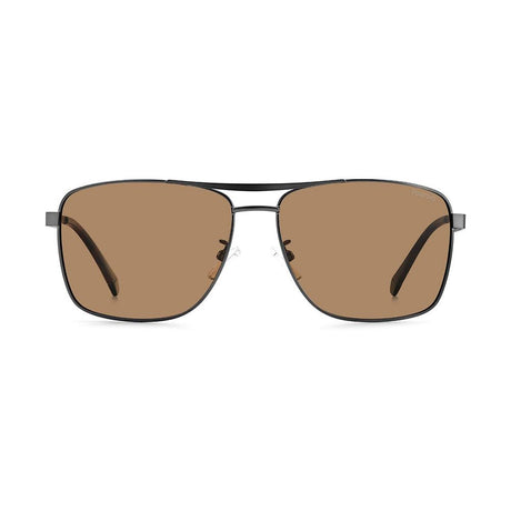 Polaroid Gray Stainless Steel Sunglasses
