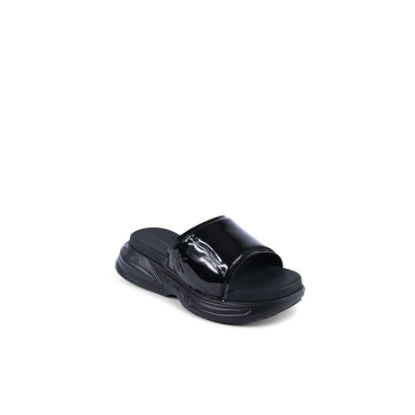 Calvin Klein Black Polyurethane Slides