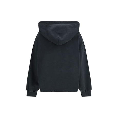 MM6 Black Cotton Sweatshirt