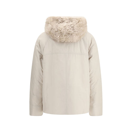 Brunello Cucinelli Gray Polyester Parka