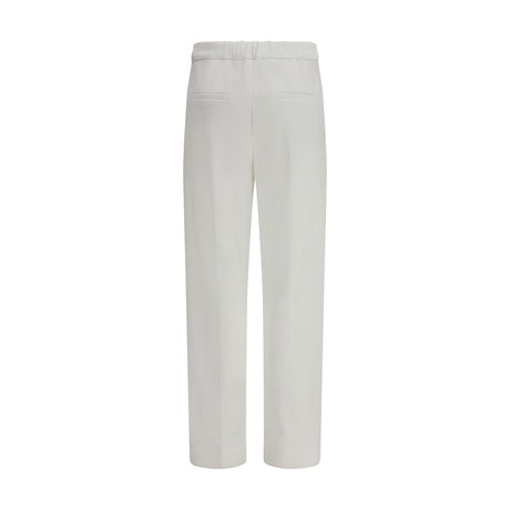 Brunello Cucinelli White Cotton Dress Pants