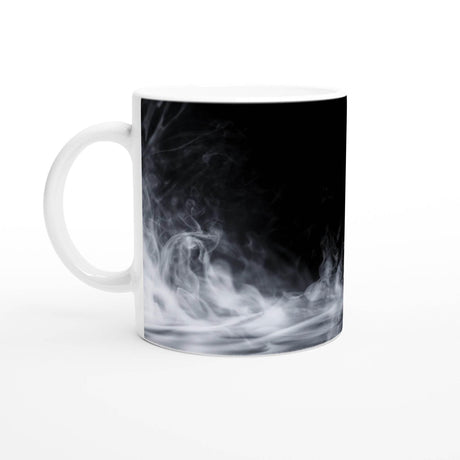 11oz Ceramic Mug - Halloween with a colored rim, inside, and handle - Hilstor